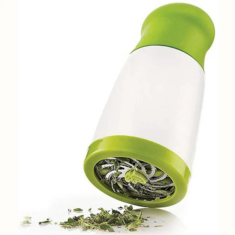 Stainless Steel Manual Herb Mill Vegetable Grinder Chopper Condiment Container Shaker Mills Kitchen Parsley Spice Mincer