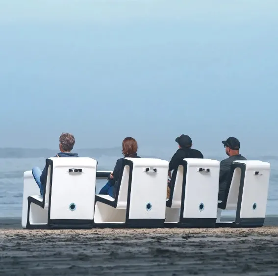 Durable Inflatable Furniture Portable Air Chair Air Desk Set For Camping