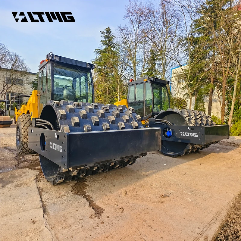 LTMG Latest Model 14 ton single drum road roller for compacting asphalt concrete