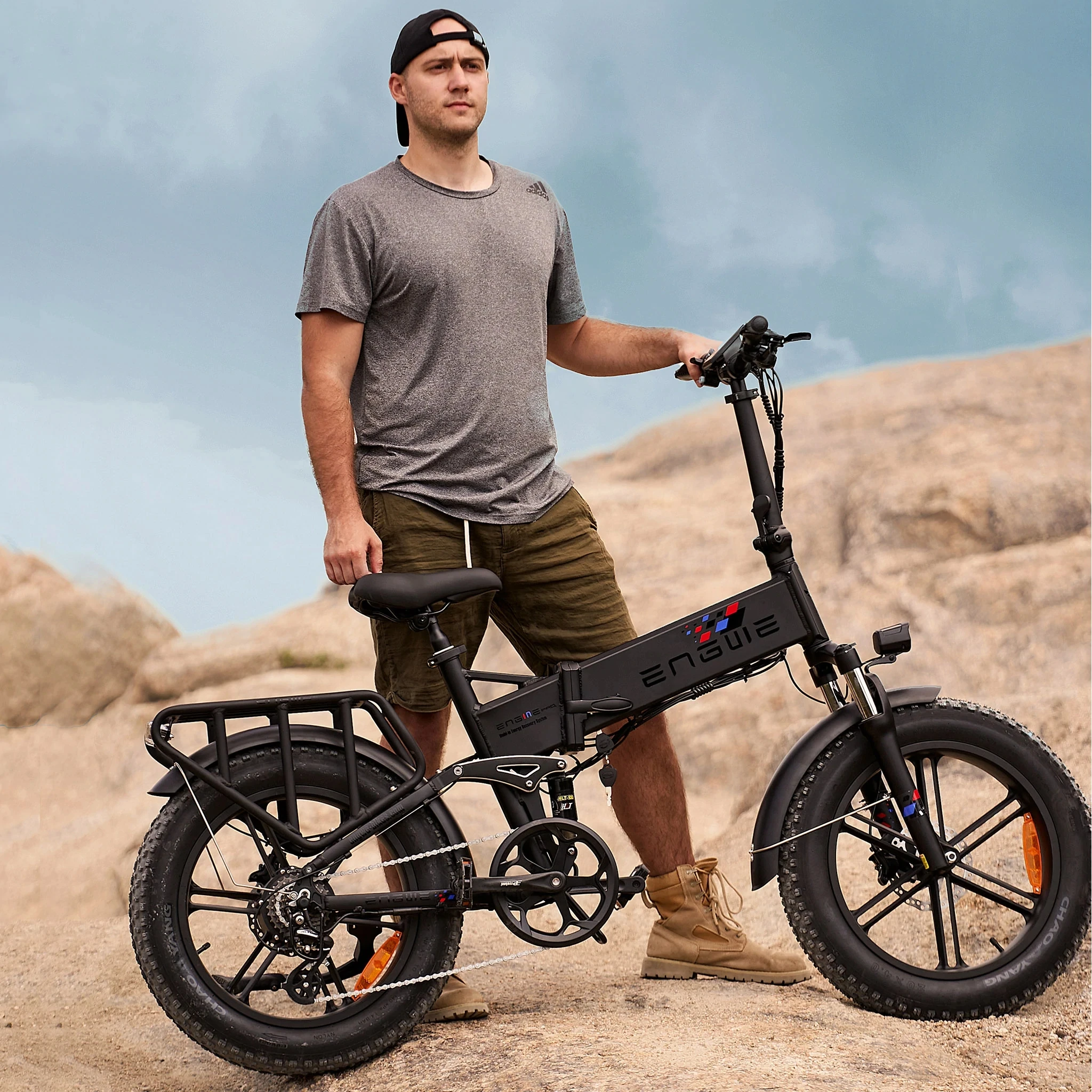 High Performance Engwe Engine Pro Rothar Leictreach Fat Tire Ebike Electric Dirt Mountain Folding Ebike With Eu Warehouse