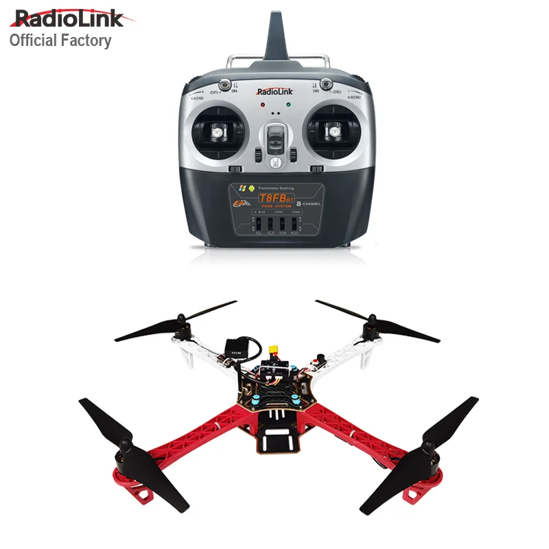 The Youth Education DIY Quadcopter RC Drone F450 RTF with Flight Controller MINI PIXHAWK TS100GPS T8FB Radio and R8FM Receiver