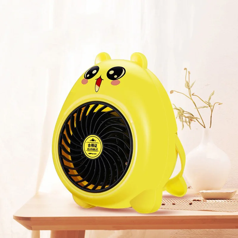 220 В 500 Вт милый мини Портативный тихий Электрический Теплый ветровой вентилятор зимний обогреватель для офиса дома комнаты рабочего стола