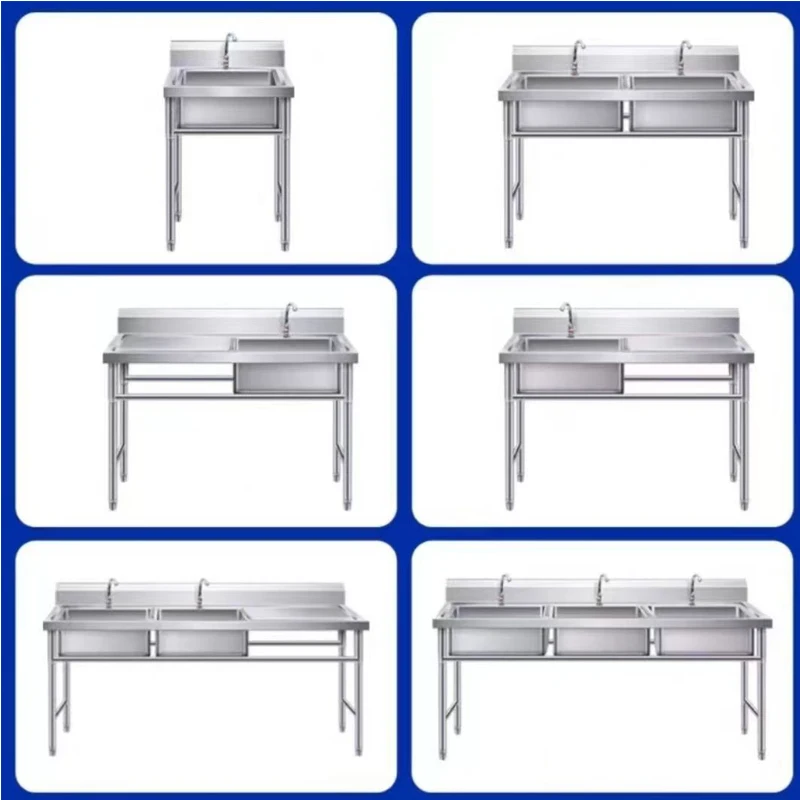 Stainless Steel Freestanding restaurant hand wash sink Restaurant Kitchen Commercial equipment