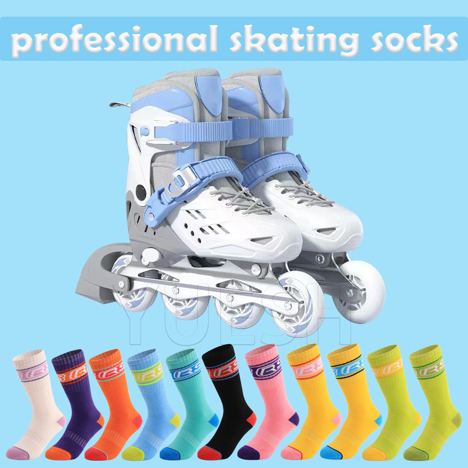 Wholesale  factory  kids  scooter cotton cushion socks skating  bike sport socks