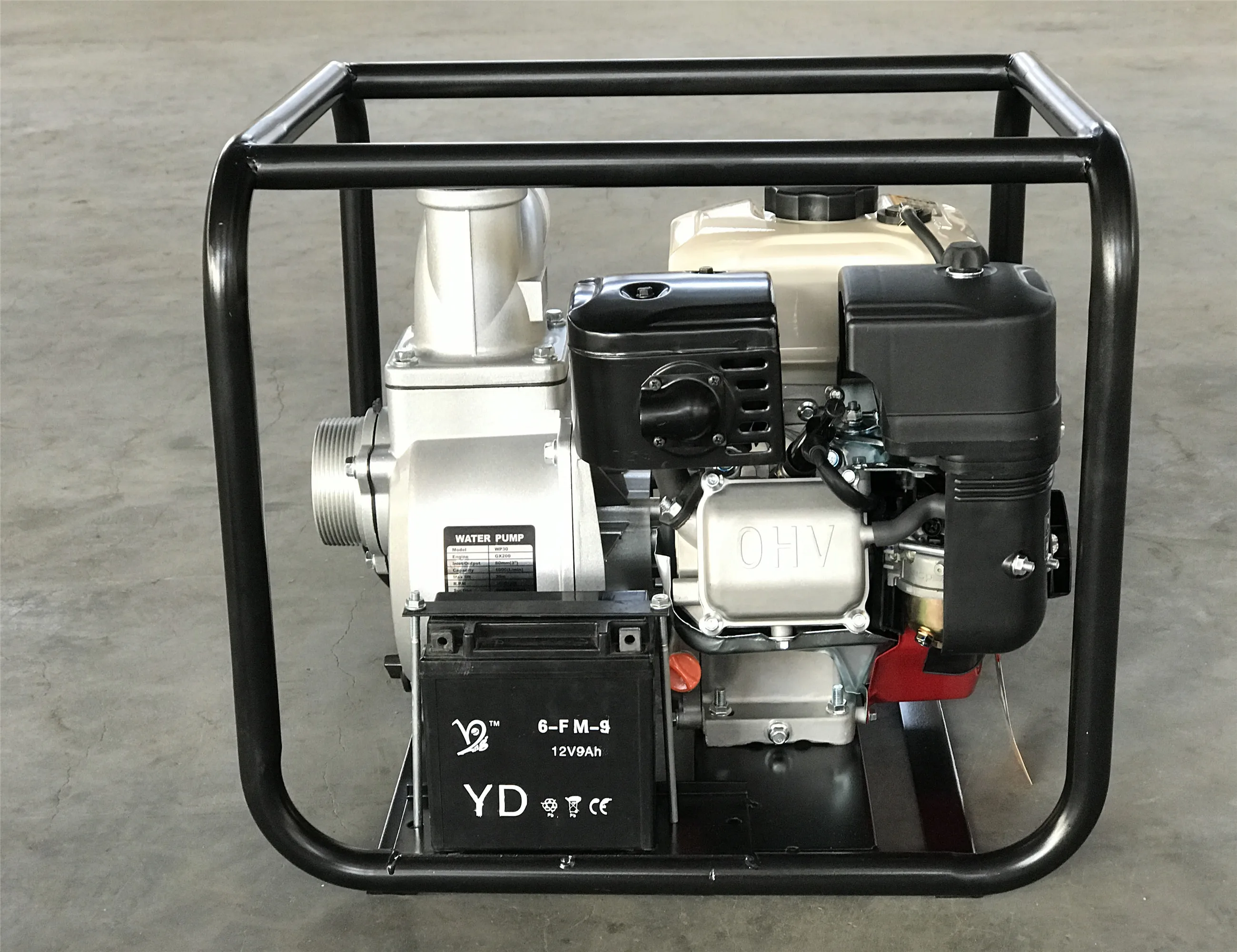 168F 6.5HP 2 дюймов SNB50 WP20 50 мм Выпускной промышленный бензиновый двигатель насос для чистой воды строительства