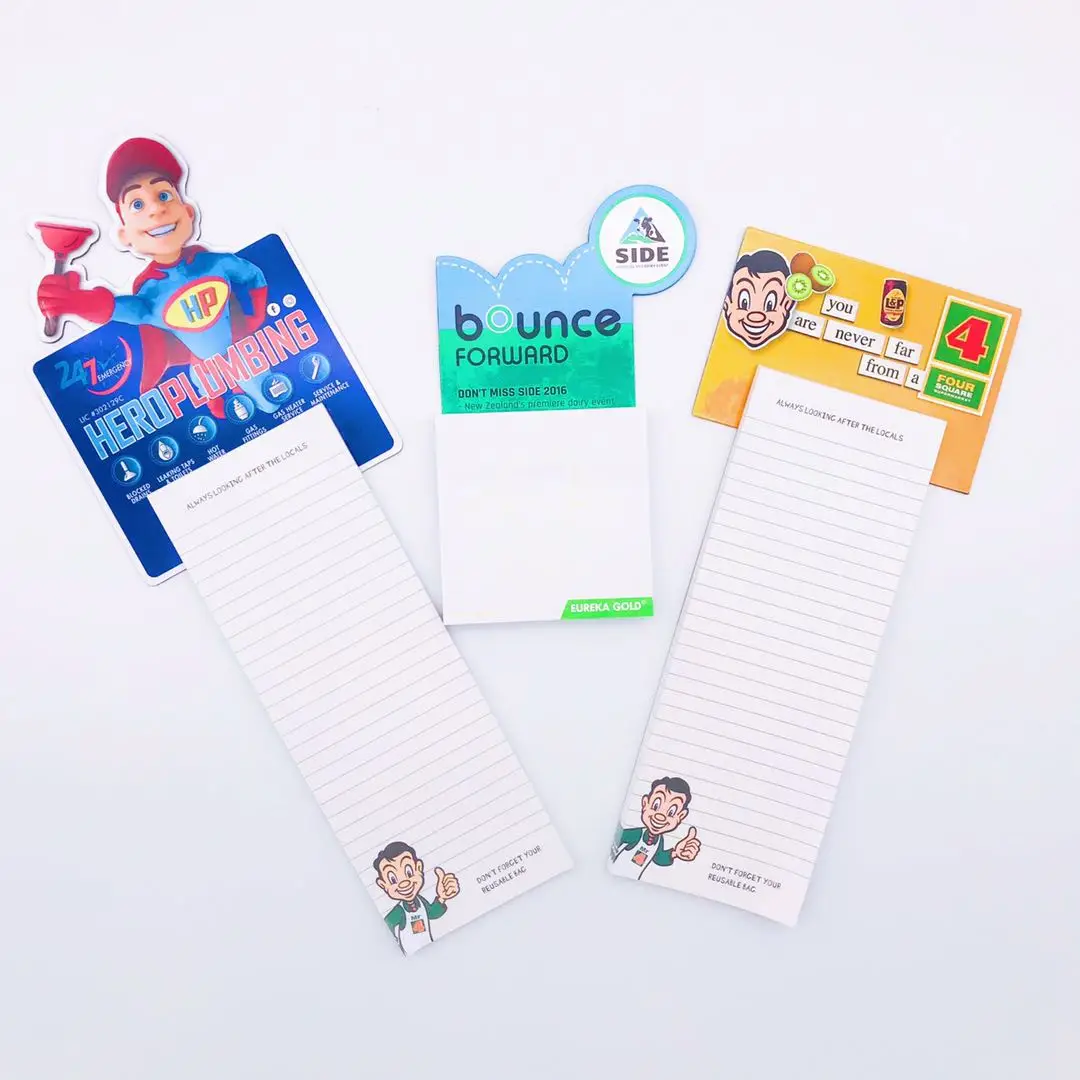 Custom 30-Page Shopping List Note Pad Loose Leaf Magnetic Fridge Magnet Writing School Paper Real Estate Sticky Notepads Gift