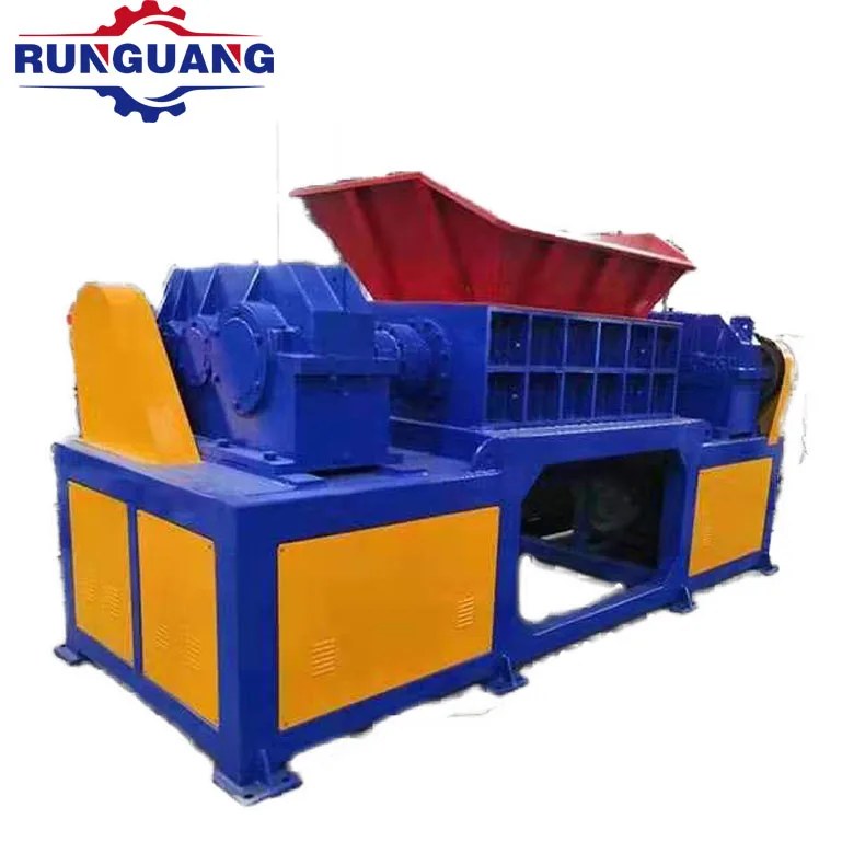 Low Price Stable Waste Plastic Recycling Crusher Double Shaft Shredder Machine/ Carton Tyre Shredder