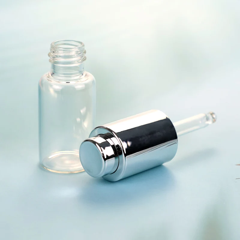 Idealpak Manufacturer Wholesale Custom Medical 15 ml Essential Oil Glass Vial for Sale with Press Dropper Cap