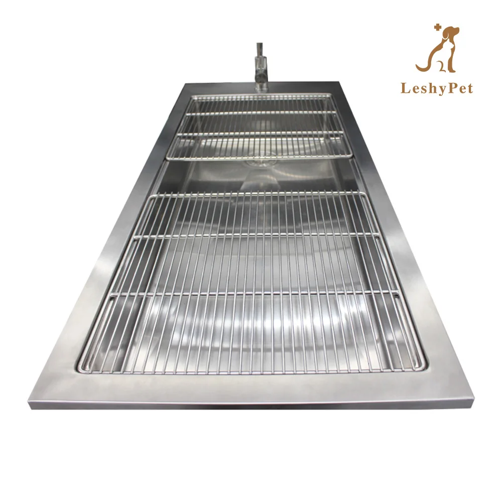 Leshypet High Quality Wood-based Material Veterinary Table Vet Treatment Table with Water Faucet