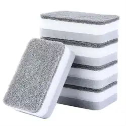 Thicken Washing Scrubber For Kitchen Double Sided Cleaning Cloth Rag Wholesale Sponges & Scouring Pads
