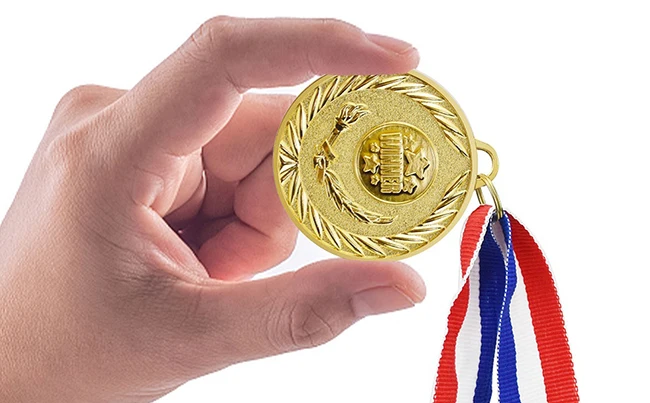 AI-MICH Manufacturers Wholesale Metal Medal Sports Running Gold Medals Custom Logo Sublimation Blank Medal