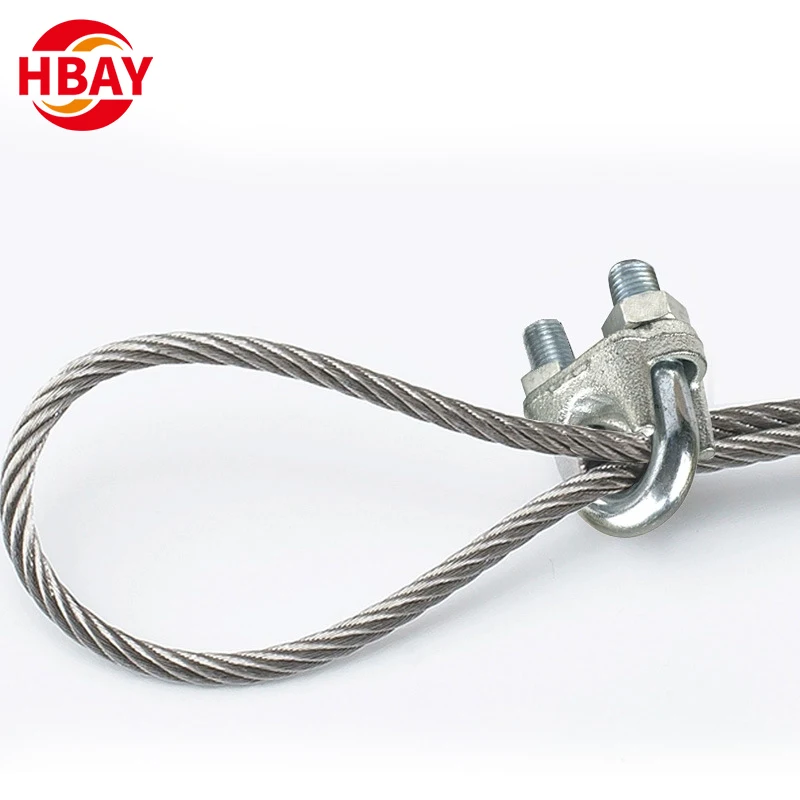 ANYUE Quality Assurance 304 Stainless Steel Wire Rope Clip for Fastening