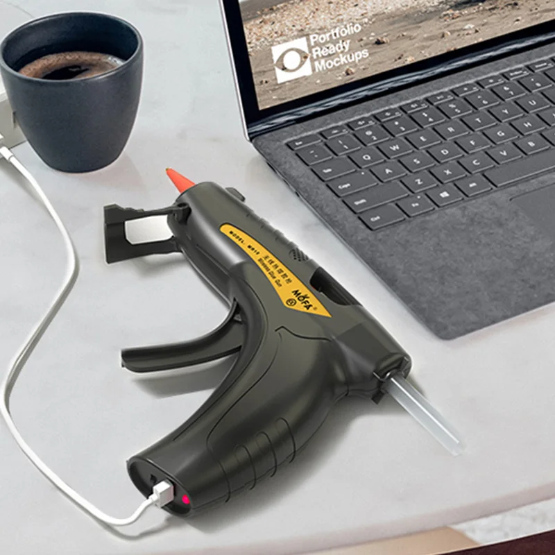 Hot sale 220V 10W USB Cable Electric silicone hot melt high temp hot glue gun
