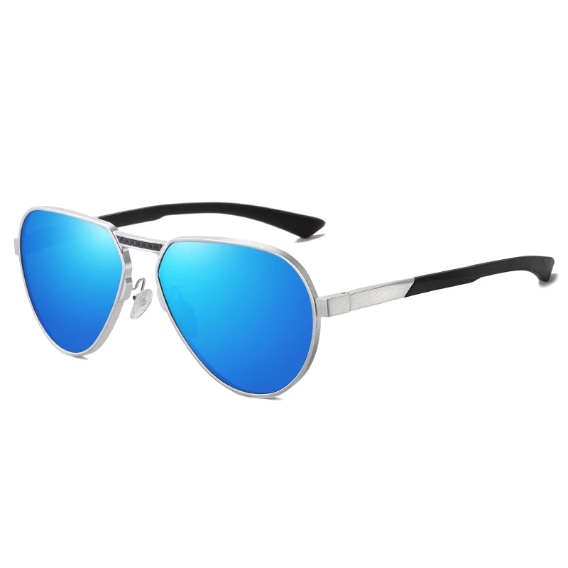 Aaron New aluminum magnesium alloy polarized large frame color men women sunglasses driving night vision sunglasses