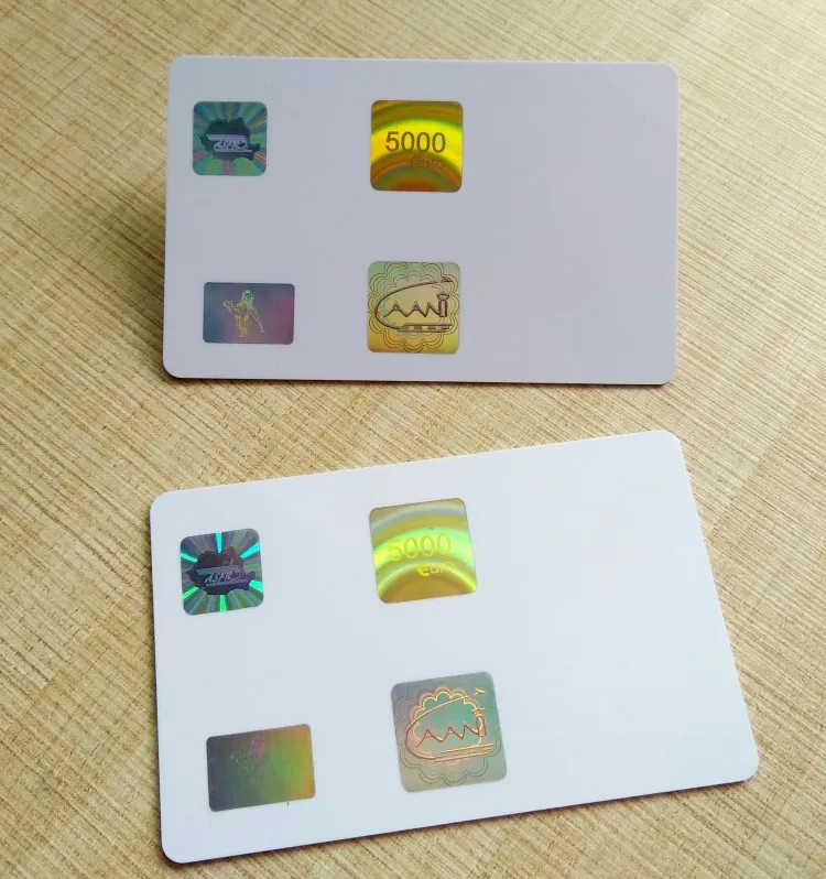 Custom hologram logo credit card size pvc ID card printing