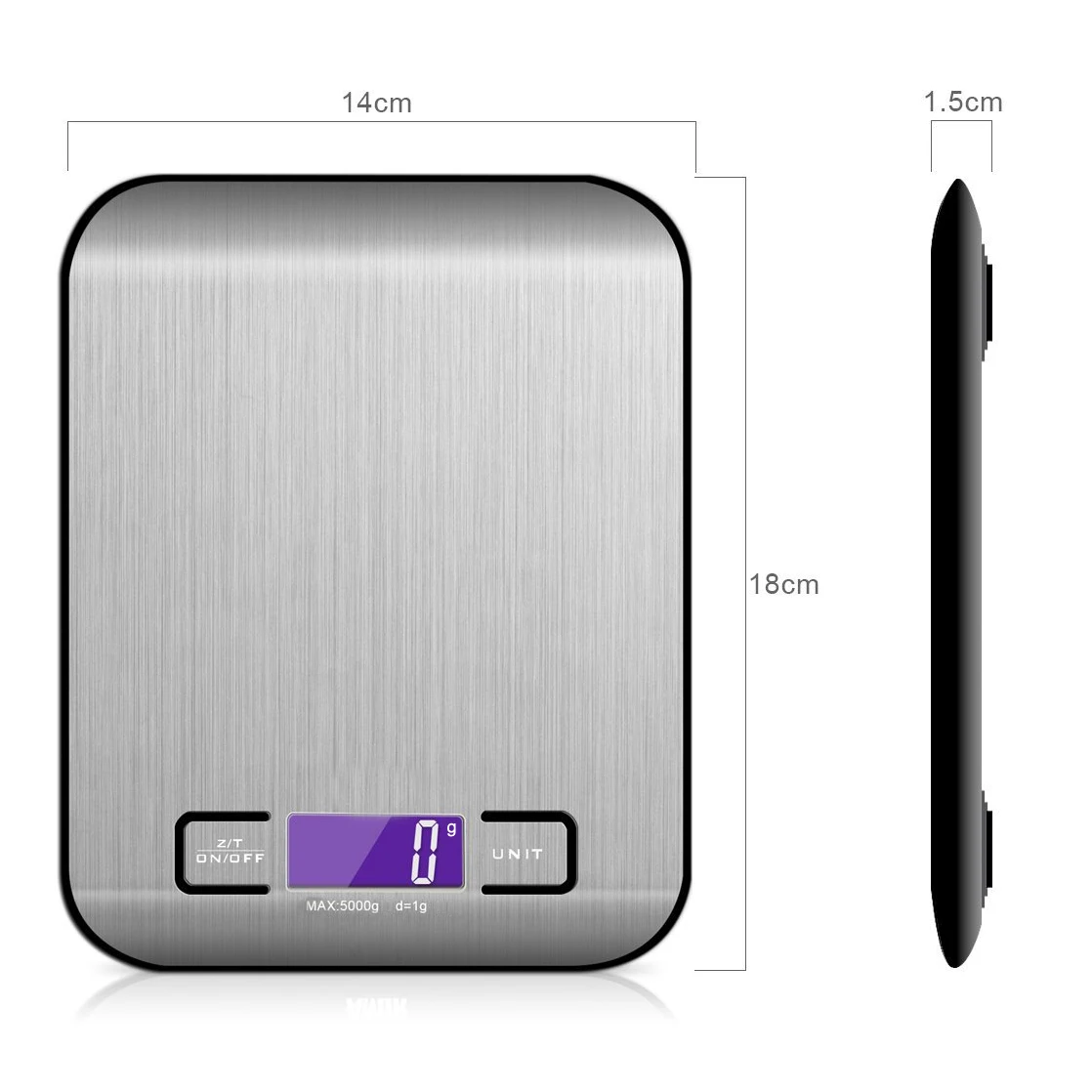 Changxie Factory Multifunction 5Kg 10Kg 22lb Food Weight Nutrition Electronic Digital Weighing Kitchen Scale