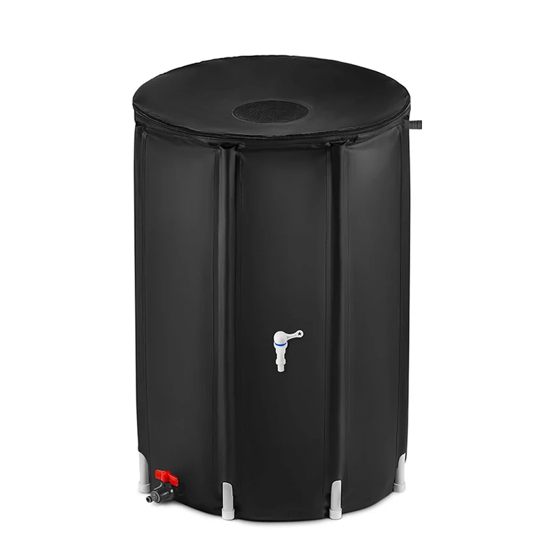 Garden Cheap Manufacture Wholesale Eco-friendly Portable Pvc Rain Barrel Water Tank for Rainwater Collection System