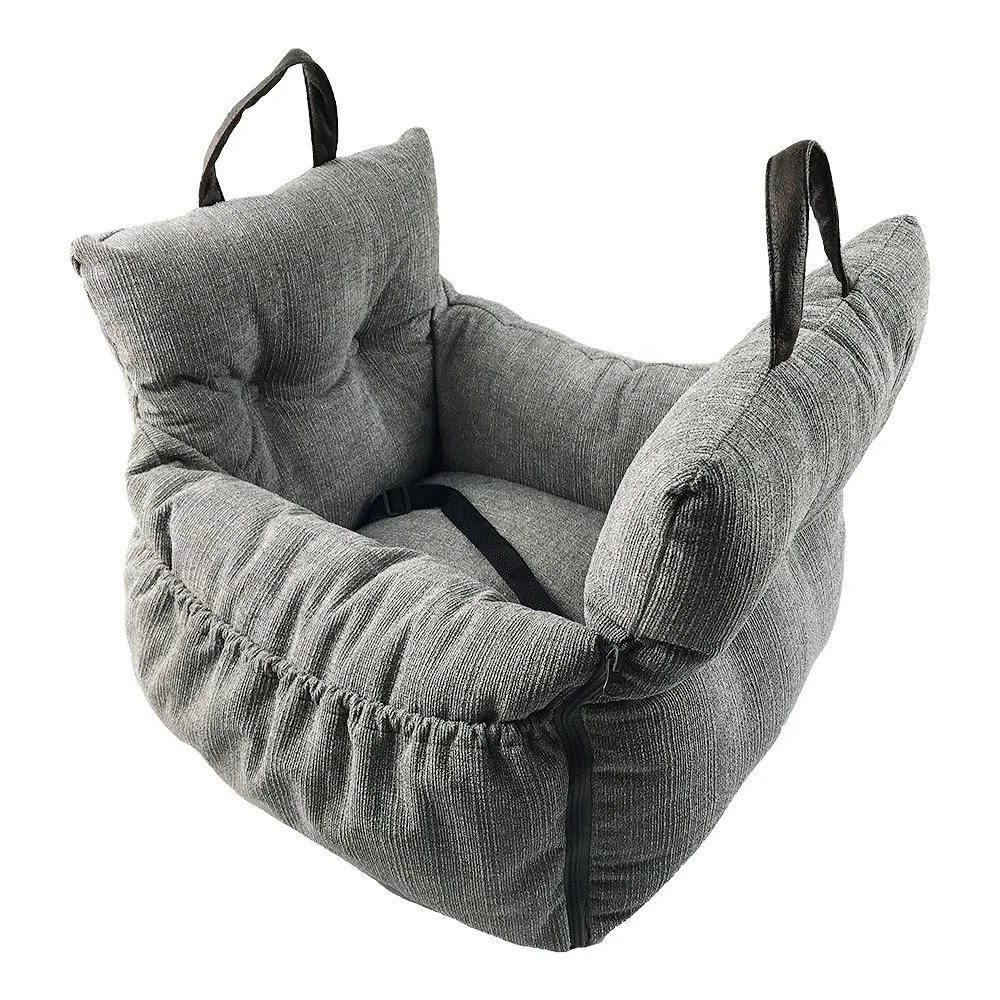 
Pet Supplies Chew Resistant Waterproof Oxford Cloth Car Seat Pet Car Dog Bed With Safety Belt 