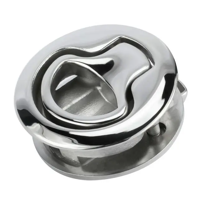 2 inch Black Latch for RV Boat Marine Deck Hatch 1/2  inch Flush Slam Latch