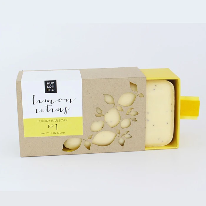 Biodegradable Cardboard Paper Packaging Folding Soap Candy Cosmetic Gift Box with Compartments