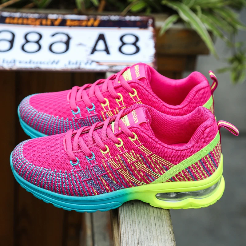 Hot Sale Colorful Women Sport Athletic Casual Shoes And Breathable Fashion Women Casual Sport Sneakers