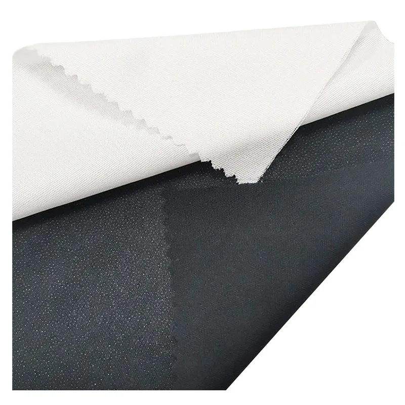 Knitted Fabric Woven Fusible Tricot Interfacing 100% Polyester  for Garment  lining Tailoring Materials Water-jet Interlining