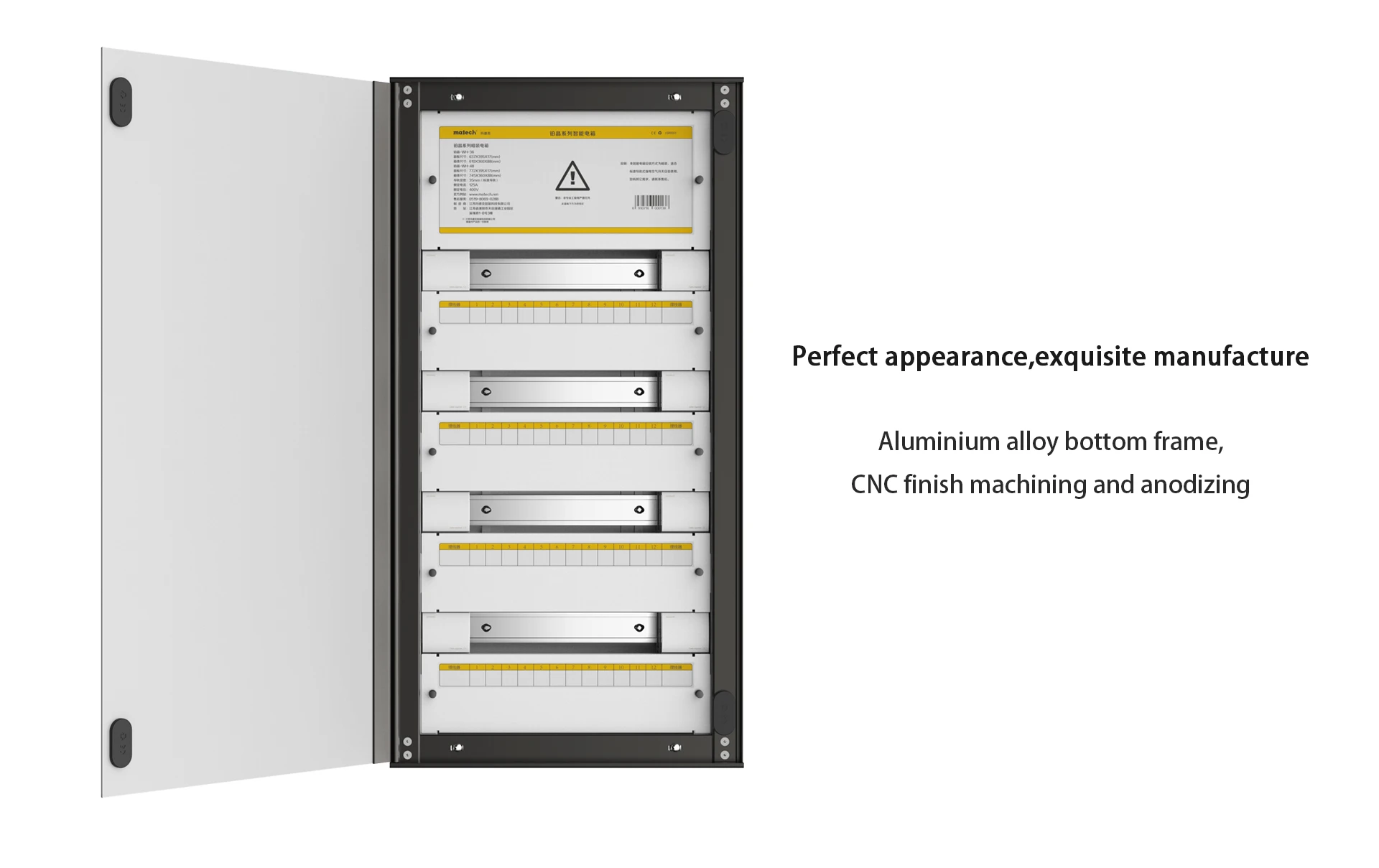 New Design 72P 4row european distribution powterminal boards panel termination box fiber for family power controlling