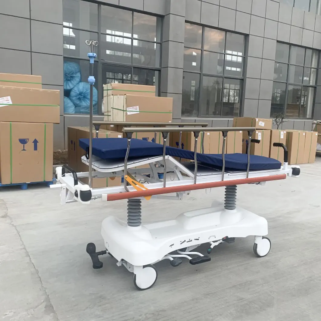Hot Sale Hospital Bed Emergency Cart Stretcher patient trolley Ambulance transfer bed With Cheap Price