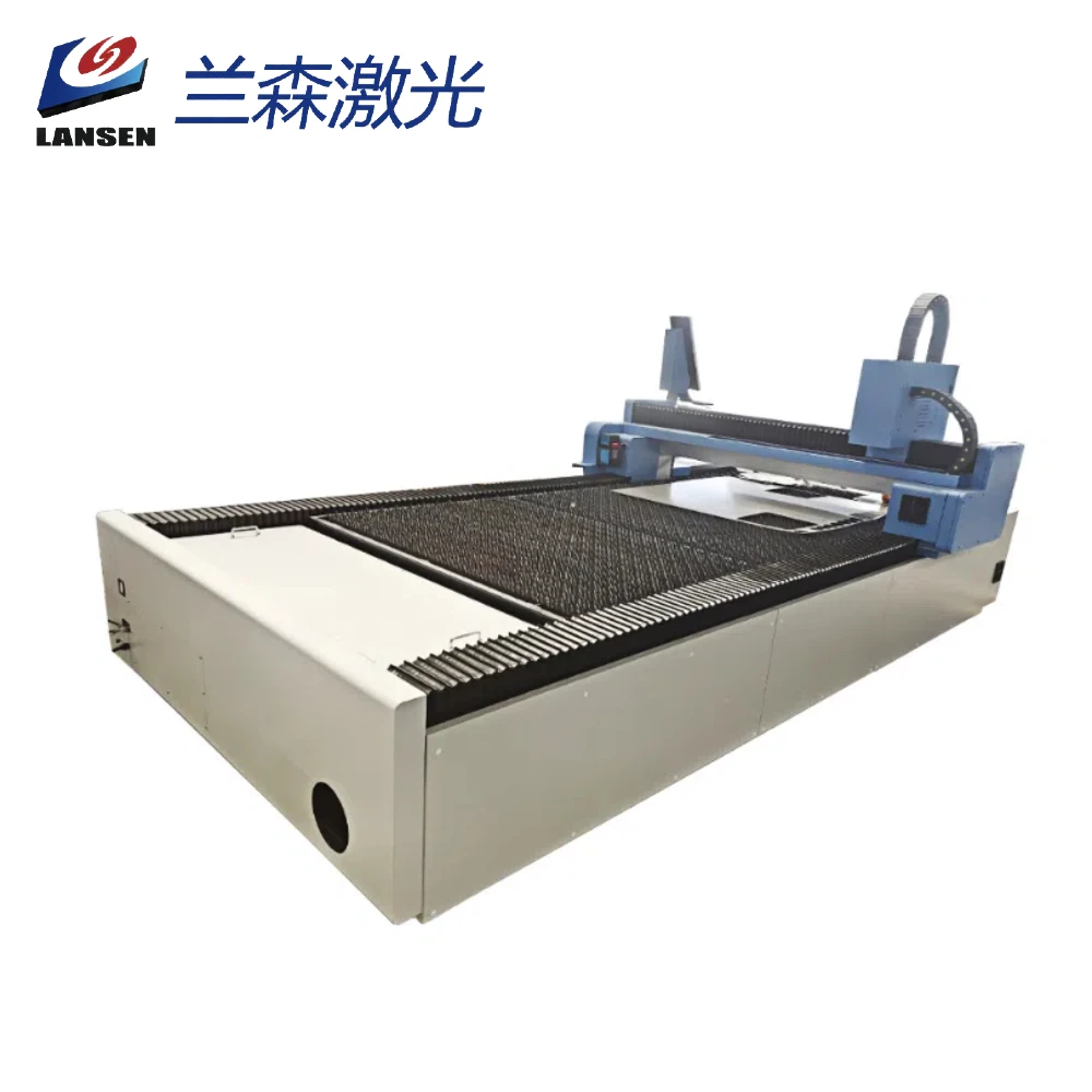 LANSEN 1530 fiber laser cutting machine for metal stainless carbon steel materials cut max raycus optional dsp control