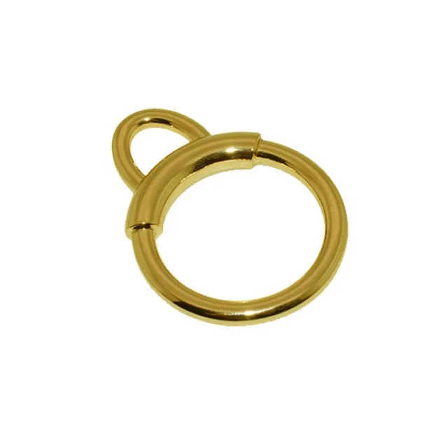 Handbag hardware ring seamless welding rings high quality metal gate ring for luggage belt accessories