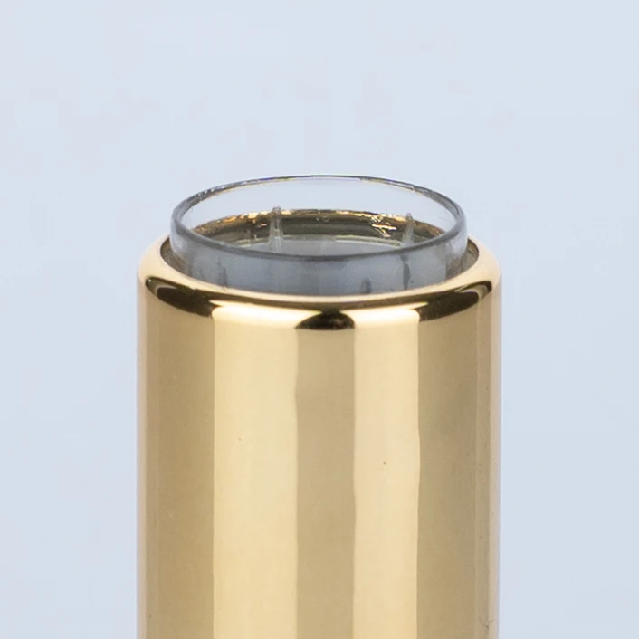 3.5g Yellow Luxury Lipstick Packaging Colored Cosmetic Container Aluminum empty lipstick tube Square Aluminum Tube