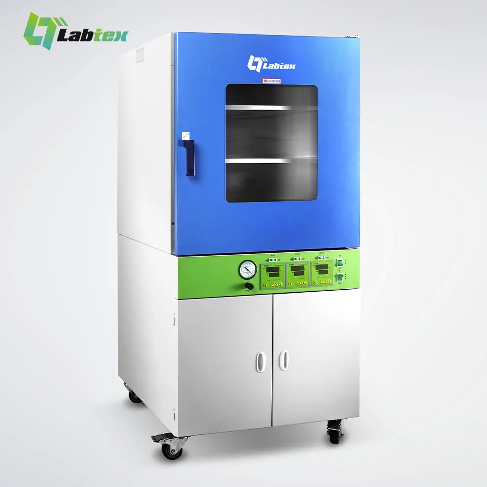 LABTEX Vertical Vacuum Drying Oven Laboratory LCD Display Full Automatic Drying Oven 91L 215L Lab Vacuum Dryer