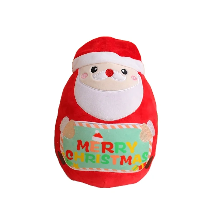 Claire High quality best price 25cm New design small santa claus doll christmas style cute plush funny christmas soft toy