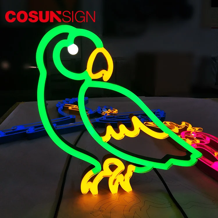 Outdoor Advertising Display Vintage Acrylic Led Electronic Neon Beer Sign