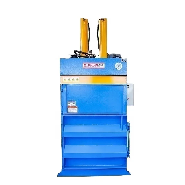 JEWEL factory price Hydraulic Vertical Scrap Aluminum Can Baler/waste plastic baling machine