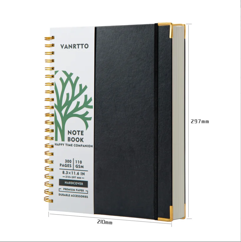 Твердый переплет толстые записные книжки в спиральном переплете студенческие тетради размера А4