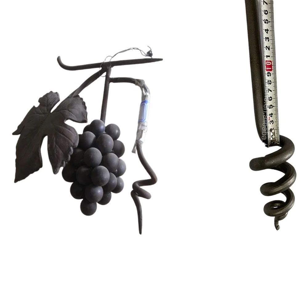 Wrought Iron Gate with Grape Wrought Iron Handrail Grapes Welding Forged Wrought Iron Grapes