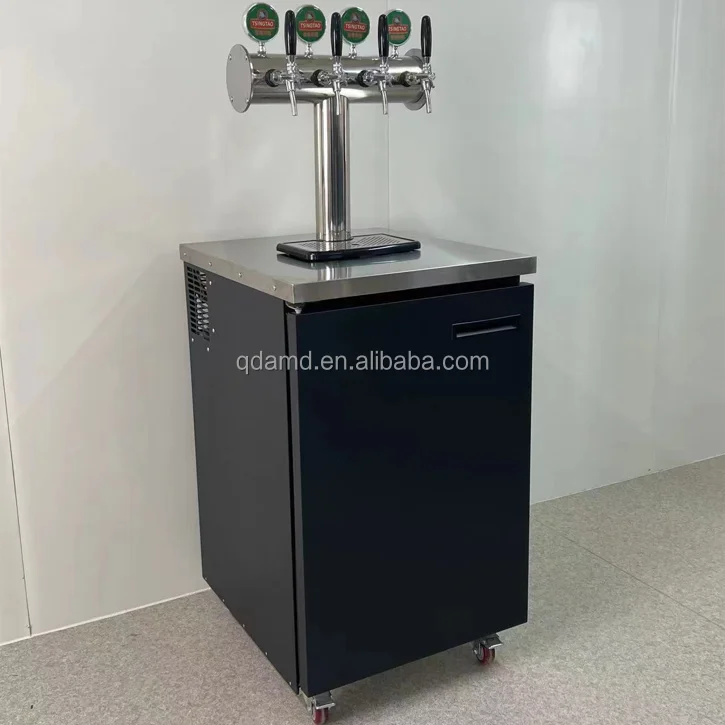 Нержавеющая сталь 4 краны Kegerator диспенсер холодильник пивные кегераторы