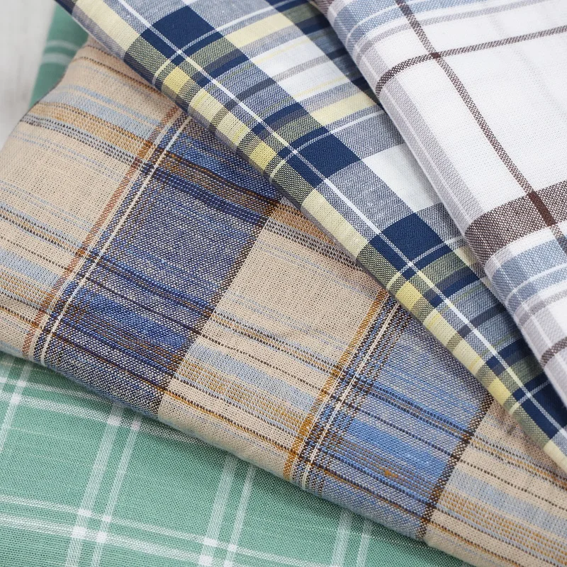 Textile Manufacturer Breathable 94% Cotton 6% Linen Yarn Dyed Woven Plain Poplin Fabric