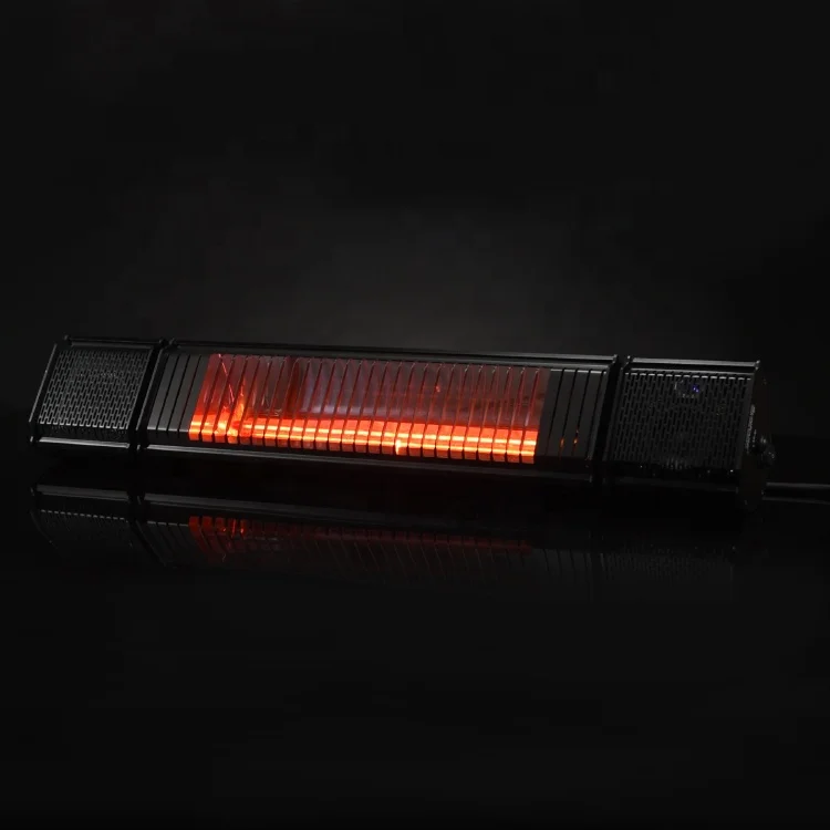 LIANGDI infrared outdoor heater with BT speaker and LED atmosphere light