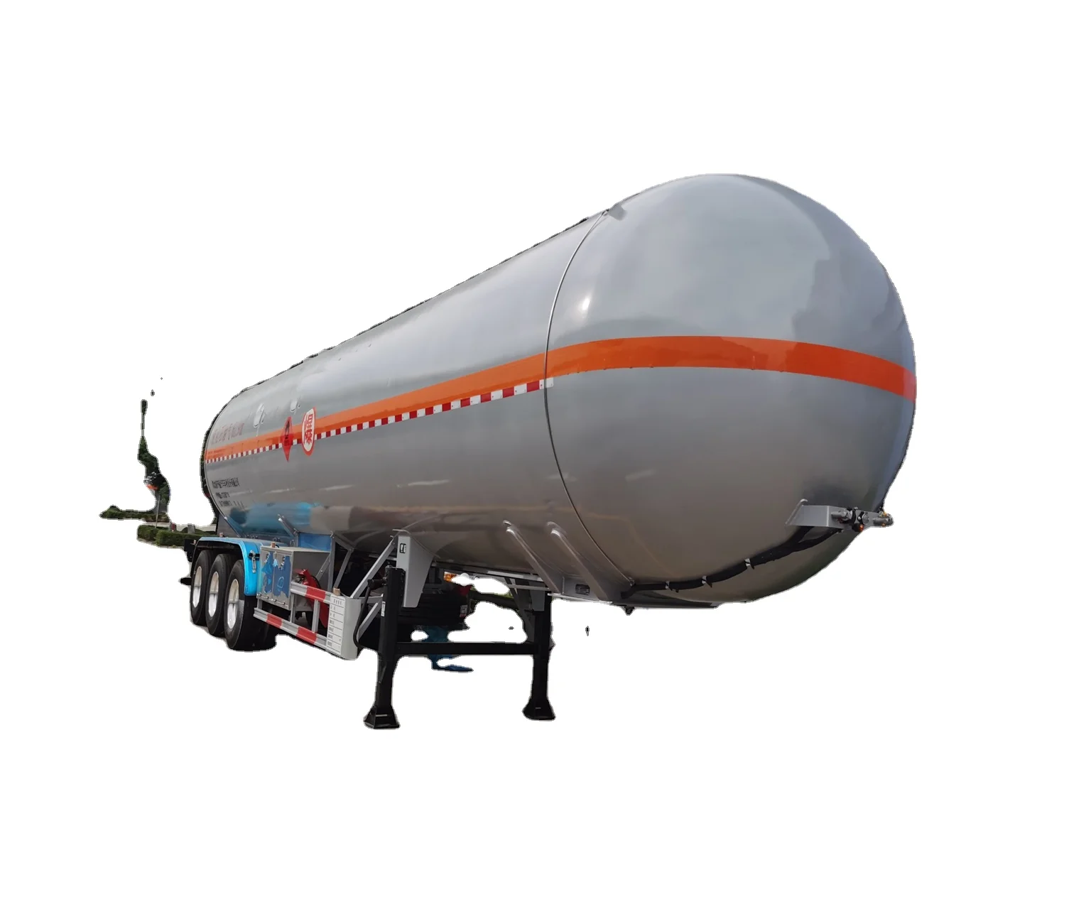 62CBM LPG Tank Trailer for Lpgtanker Truck Trailers Semi-trailer Air Suspension Mechanical Suspension Steel Q345D or ASTM 306