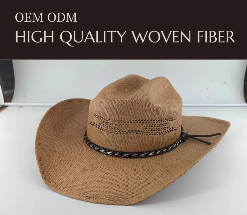 Mexico Wide Brim Bangora adult sombreros high quality summer unisex outdoor oven Cattleman OEM cowboy cowgirl straw hat