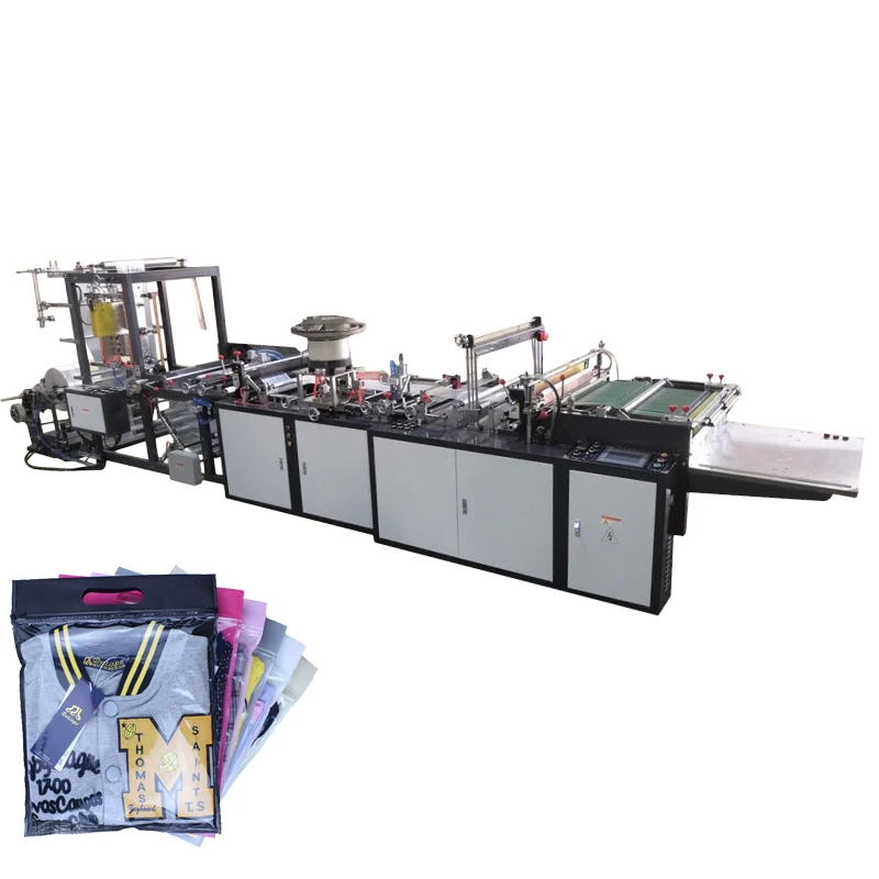 TPM non-woven zipper slider bag non woven shopping bag making machine with zipper
