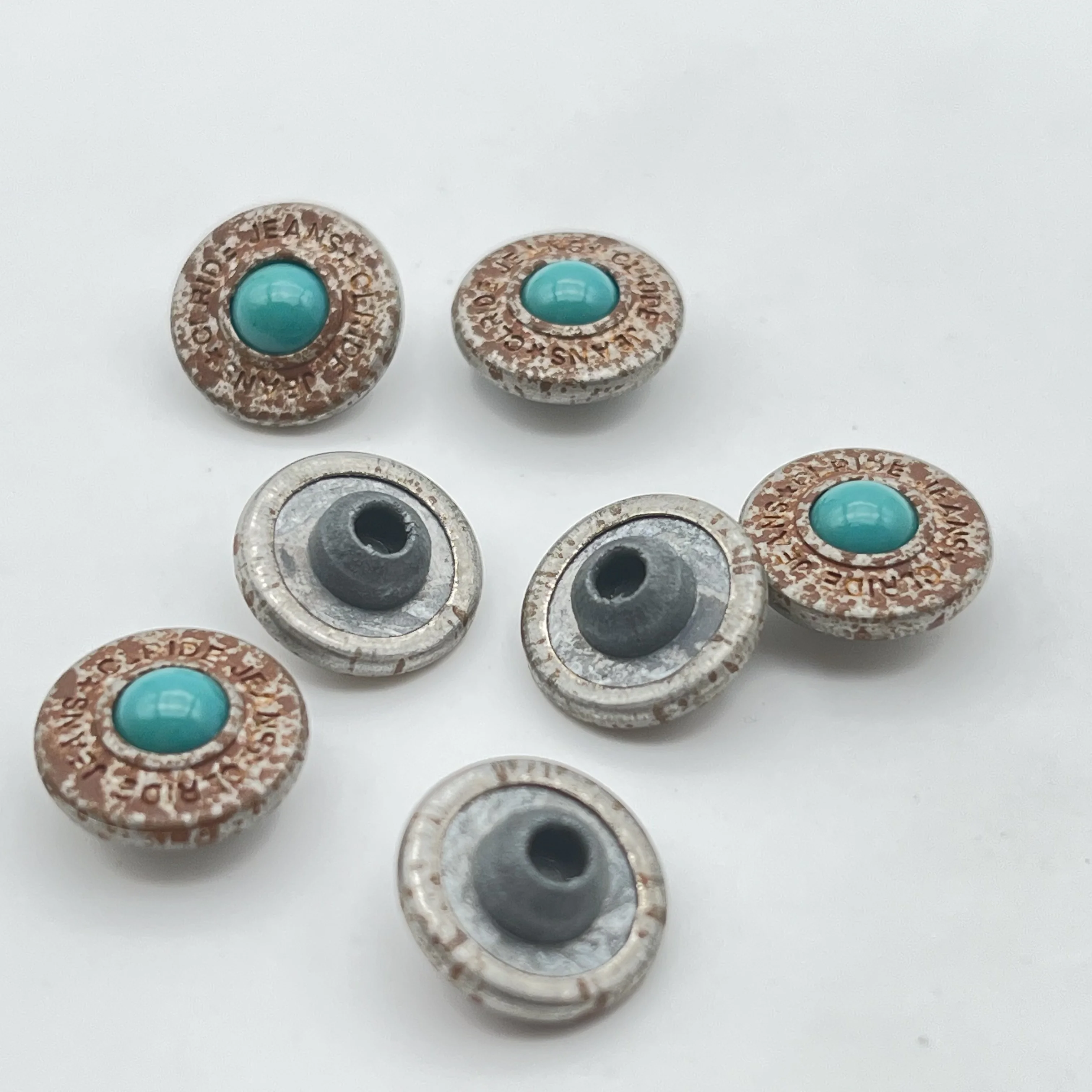 Пользовательские заклепки из цинкового сплава, застежки, джинсовые пуговицы для джинсовой одежды