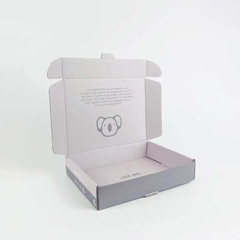2024 New Design Custom Double Side Print Pink Paper Box E-commerce Children Clothing Packaging Box For Adorable Apparel