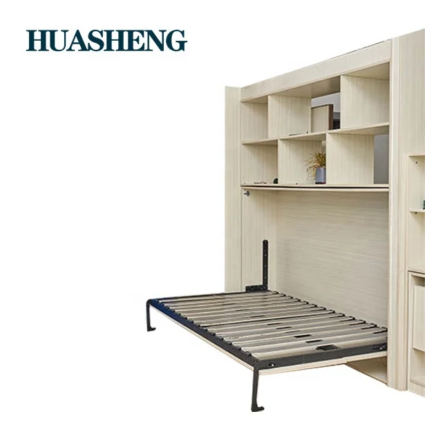 Knock-down structure horizontal folding murphy wall bed mechanism hardware