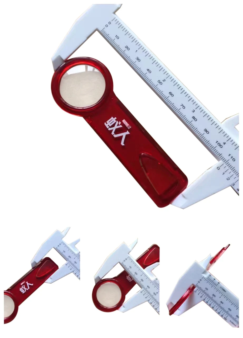 Hot selling three in one multifunctional stationery PS MINI ruler magnifying glass and bookmark