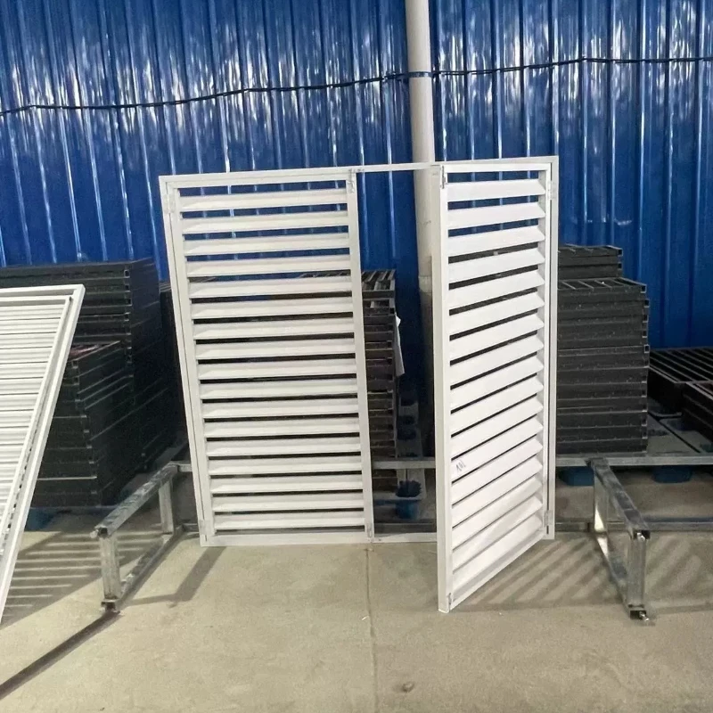 Aluminum Hollow Louver Building Sunshade Louver White Modern Aluminum Alloy  Metal Shutters Vertical louvers aluminium windows