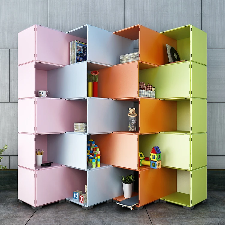 Modern DIY furniture plastic locker cabinet for school classroom Modular diy furniture plastic storage cube storage cabinet