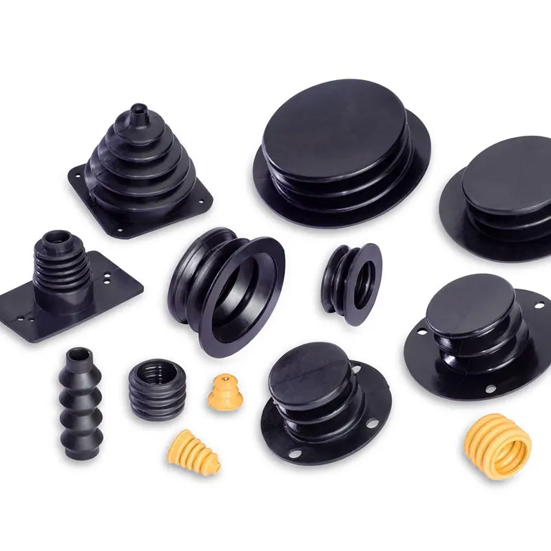 rubber bellow dust cover mold suction EPDM NBR FKM silicone with cuff end corrugated